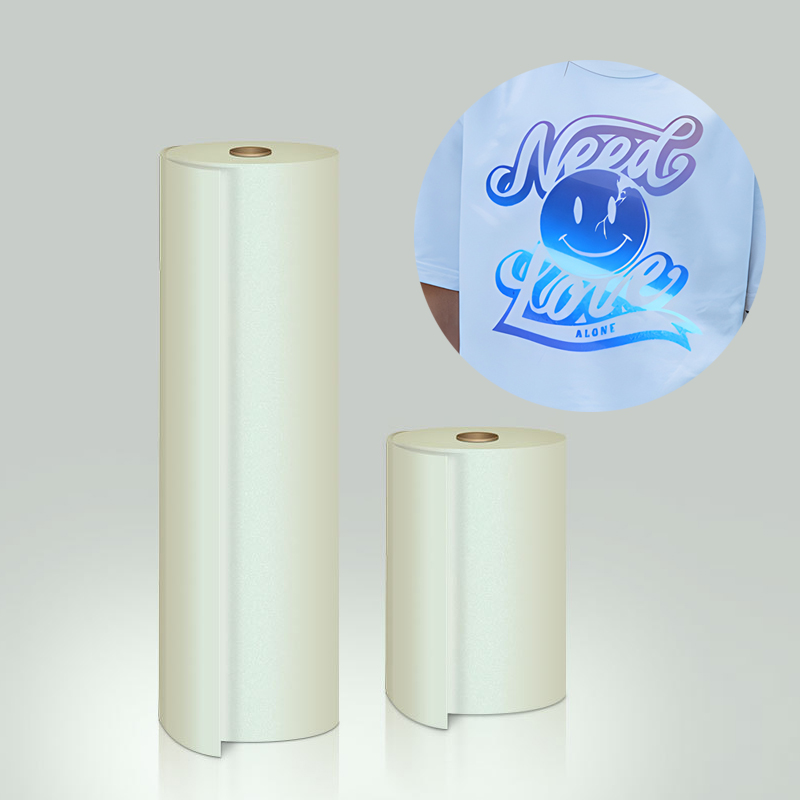 Dtf Hot Peel Film - Chamäleon-Farbwechselnde DTF PET-Folienrolle | Wasserfeste Heiß-/Kalt-Transferfolie