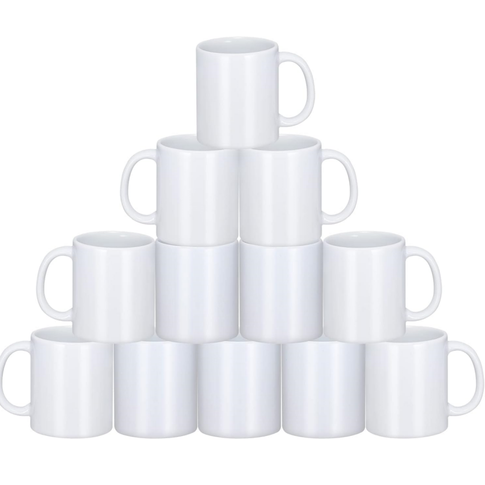 Sublimation Mug Blank - HTVRONT Sublimationsbecher, weiße Keramikbecher für Sublimation,