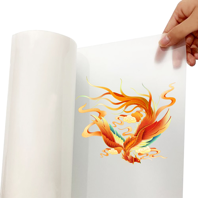 Dtf Hot Peel Film - 30cm×100m PET Rolle-zu-Rolle UV DTF Transferfolie