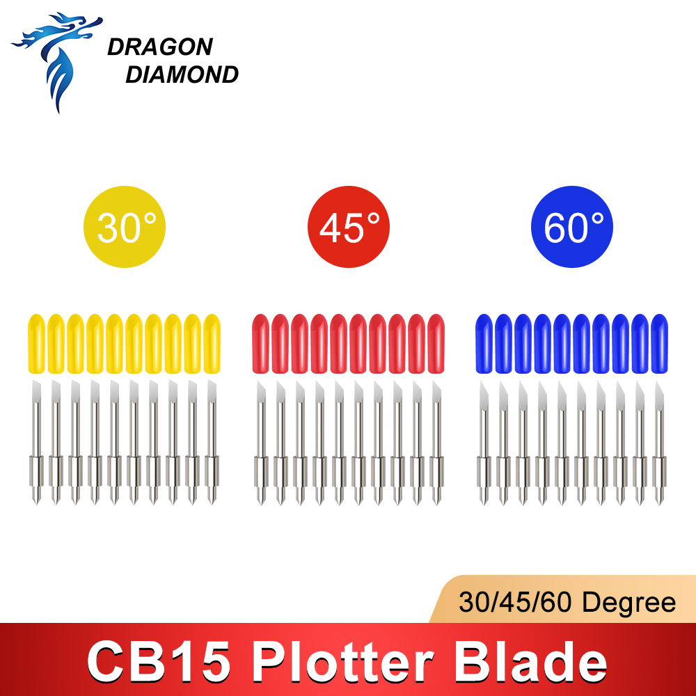 Cutting Plotter Blade - DRAGON DIAMOND 5 Stück 30/45/60 Grad