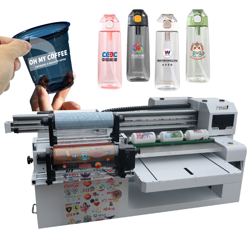 Commercial Uv Printing Machine - 6090 UV-Roll-Flachbettdrucker Maschine Hochgeschwindigkeits-automatischer UV-Tintenstrahldrucker Metall-Holzdruck