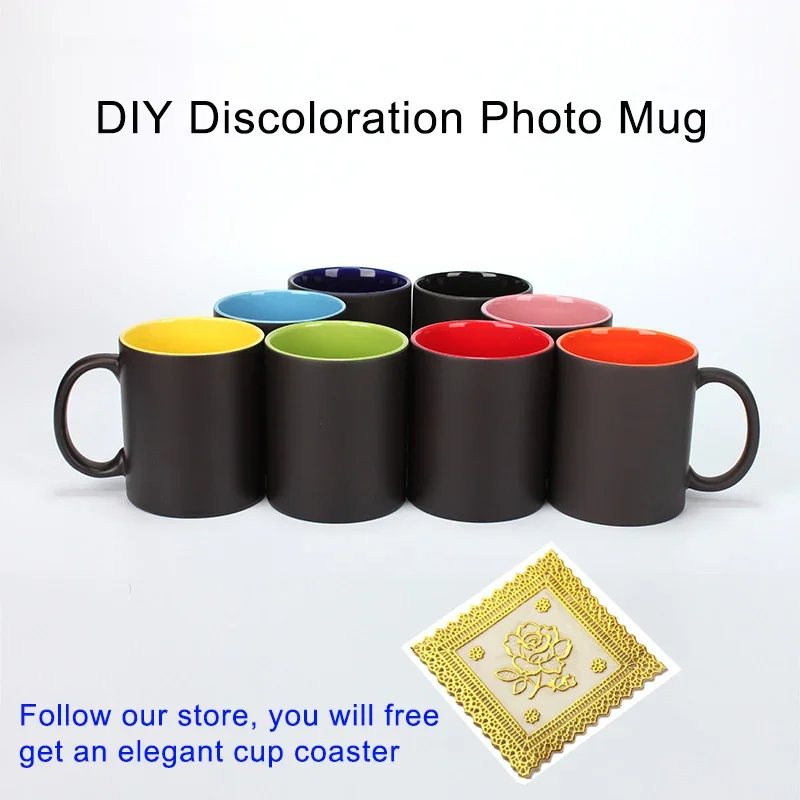 DIY Foto Schwarz becher Magie  – Sublimation Mug Blank Bewertung und Preis