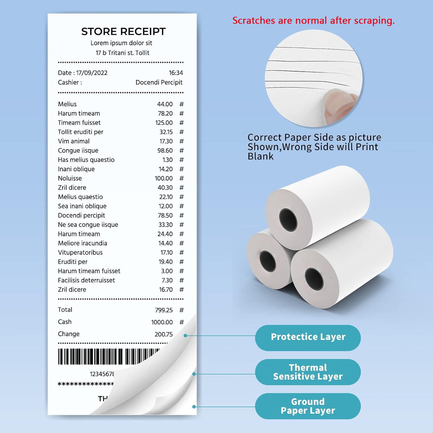 80 mm Thermo-Belegpapier, 3/6/ – Commercial Printer Bewertung und Preis