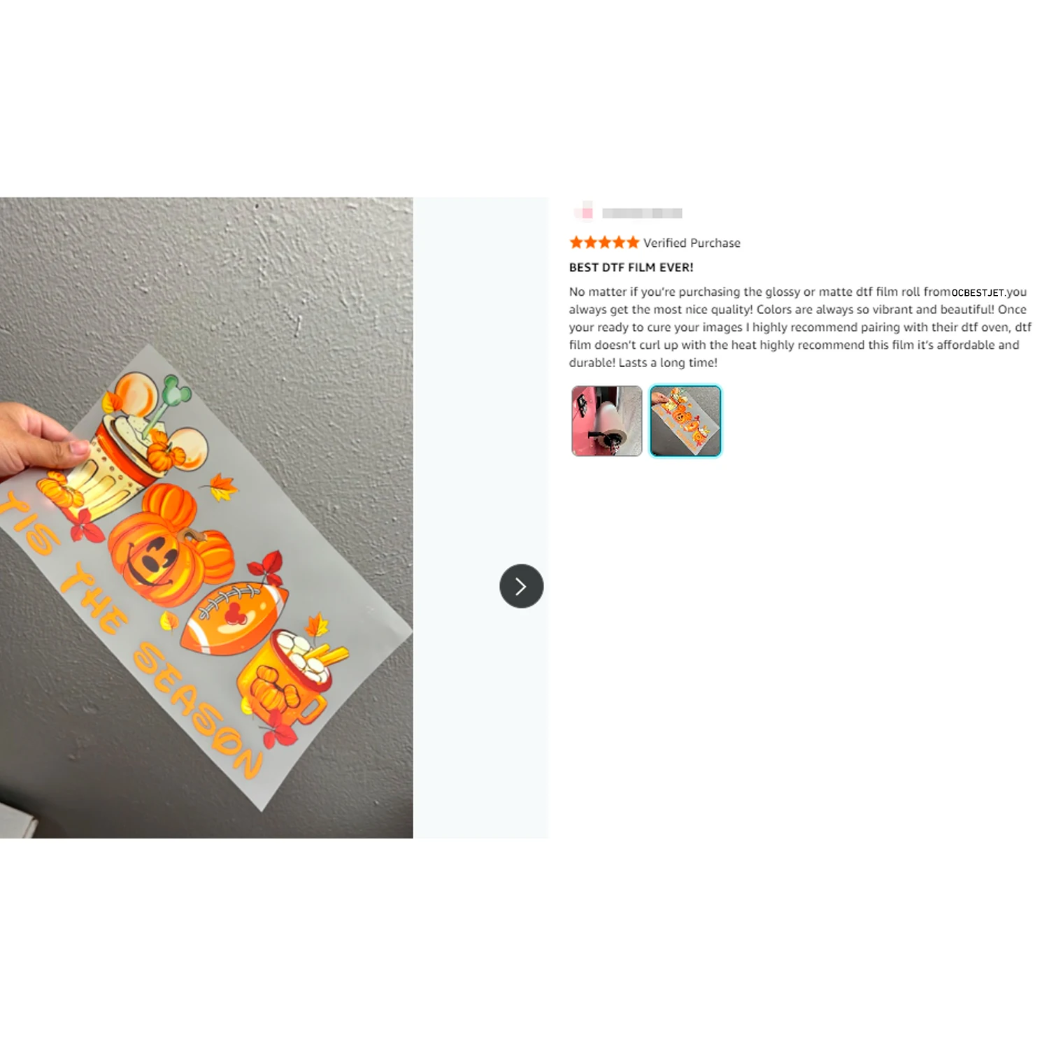 DTF-Folienrolle 30cm 100m DTF  – Dtf Hot Peel Film Bewertung und Preis