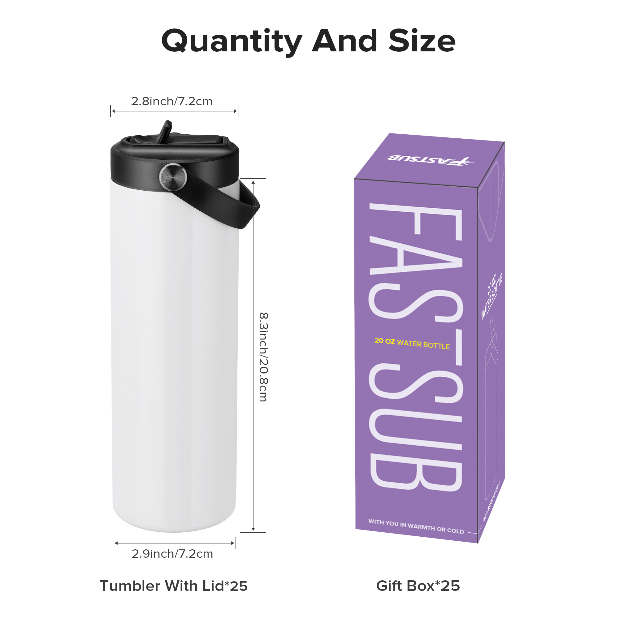 12/25er Pack 20OZ Sublimations – Sublimation Mug Blank Bewertung und Preis
